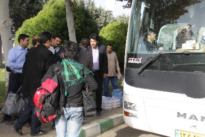 گزارش تصویری بدرقه کاروان کارکنان شرکت تجهیزات پزشکی هلال ایران به کربلای معلی