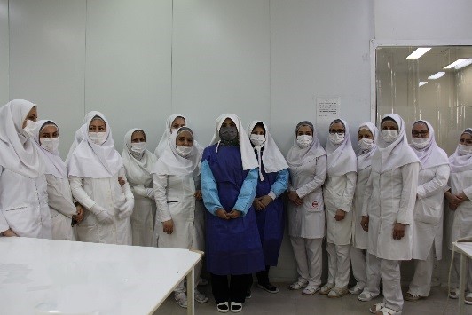 بازدید مشاور امور زنان و خانواده رئیس جمعیت هلال احمر از شرکت تجهیزات پزشکی هلال ایران