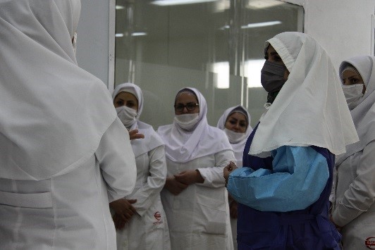 بازدید مشاور امور زنان و خانواده رئیس جمعیت هلال احمر از شرکت تجهیزات پزشکی هلال ایران