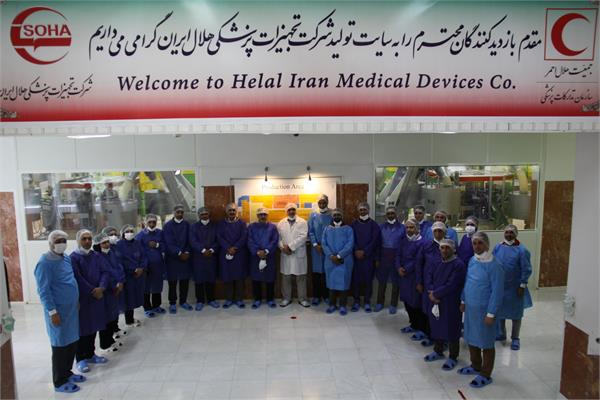 بازدید مدیران داروخانه های جمعیت هلال احمر استان ها از شرکت تجهیزات پزشکی هلال ایران