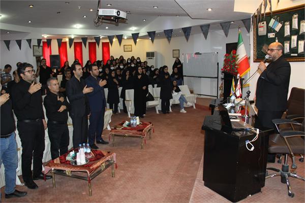 برگزاری مراسم عزاداری شهادت امام حسین (ع) در شرکت تجهیزات پزشکی هلال ایران