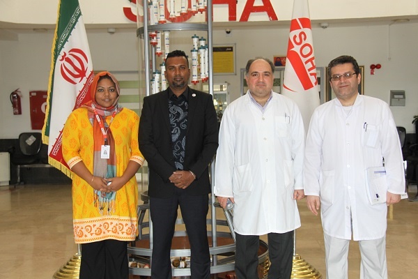 بازدید رئیس جمعیت کشور مالدیو از شرکت تجهیزات پزشکی هلال ایران