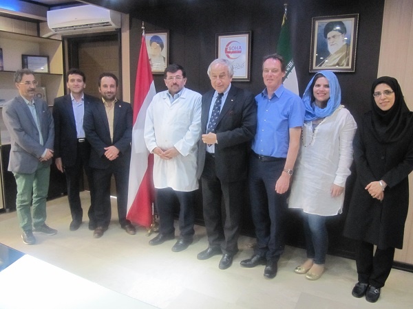 بازدید رئیس صلیب سرخ اتریش از شرکت تجهیزات پزشکی هلال ایران