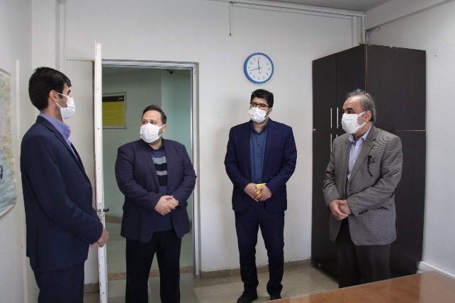 بازدید مدیر عامل محترم شرکت جناب آقای دکتر نکویی نیا و جناب آقای مهندس سقایی رئیس هیات مدیره  از واحد های اداری