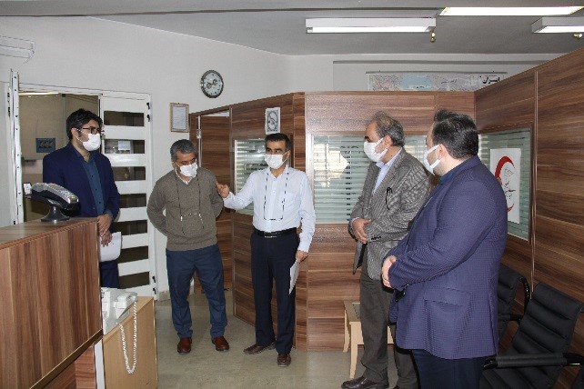 بازدید مدیر عامل محترم شرکت جناب آقای دکتر نکویی نیا و جناب آقای مهندس سقایی رئیس هیات مدیره  از واحد های اداری