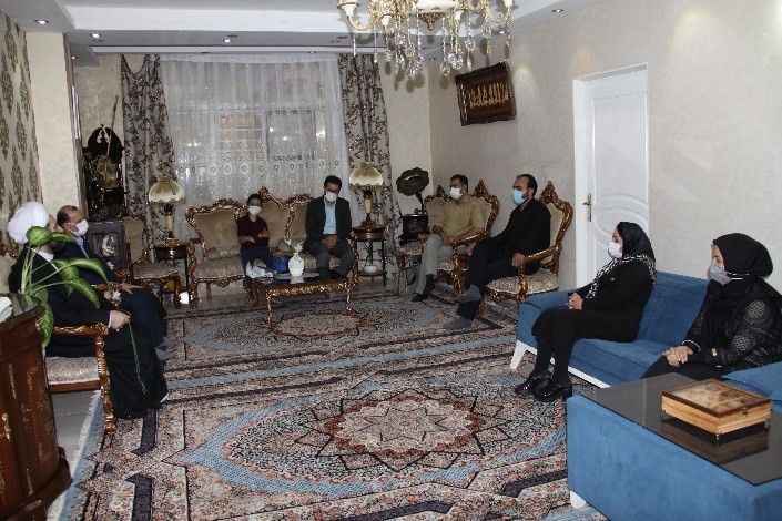 دیدار به مناسبت هفته هلال احمر از خانواده مرحوم گودرزی