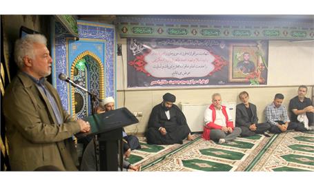 مراسم بزرگداشت شهید سرگرد پاسدار محدطاهر قربانزاده کریمی در سازمان تدارکات پزشکی برگزار شد