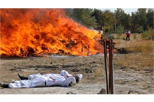 برگزاری مانور تخصصی اطفای حریق و مدیریت حوادث در شرکت تجهیزات پزشکی هلال ایران