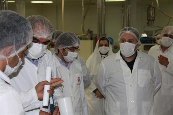 بازدید دکتر نکوئی نیا مدیرعامل محترم و مهندس سقائی رئیس هیئت‌مدیره از خطوط تولید 13