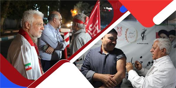 تقدیر سازمان تدارکات پزشکی از پزشکان جهادی؛ توزیع نمادین واکسن آنفولانزا در موکب جامعه پزشکی