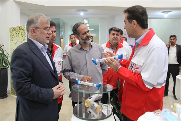 بازدید استاندار البرز و نماینده مردم کرج، فردیس و اشتهارد در مجلس شورای اسلامی از شرکت تجهیزات پزشکی هلال ایران