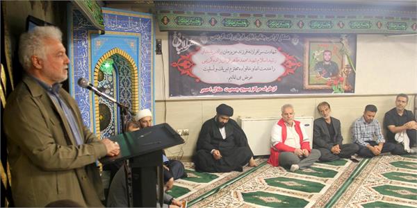 مراسم بزرگداشت شهید سرگرد پاسدار محدطاهر قربانزاده کریمی در سازمان تدارکات پزشکی برگزار شد